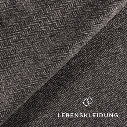Organic herringbone - grey mottled / dark sample
