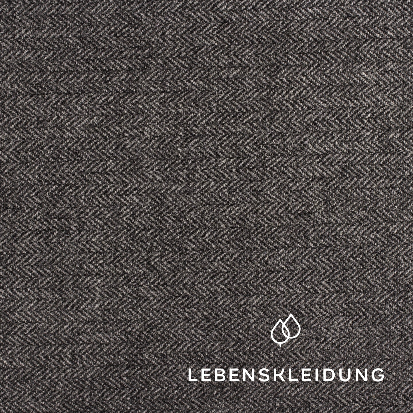 Organic herringbone - grey mottled / dark sample – Detail view