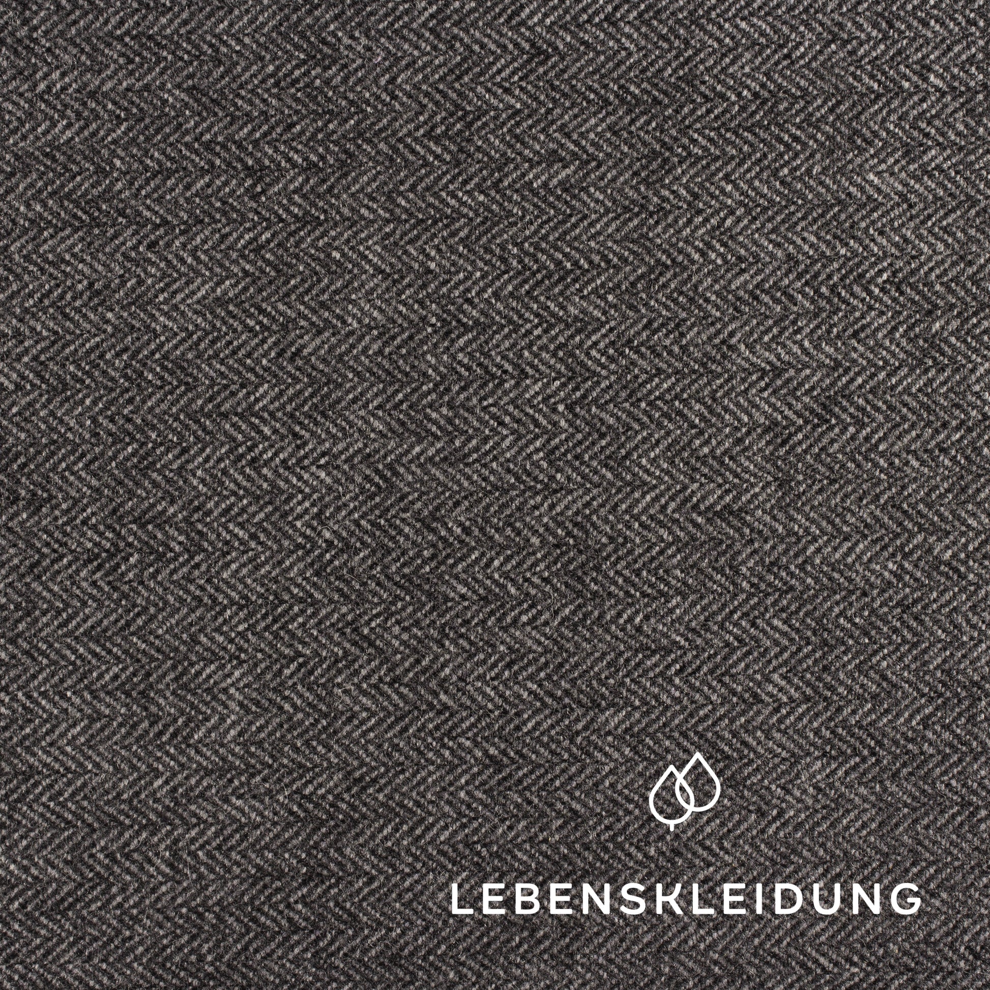 Organic herringbone - grey mottled / dark sample – Detail view
