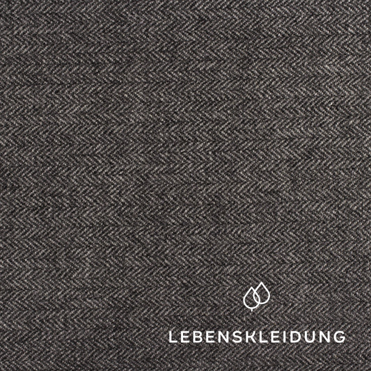 Organic herringbone - grey mottled / dark sample – Detail view