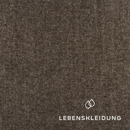 Bio Loden aus regionaler Wolle - Dunkelbraun Muster – Detailansicht