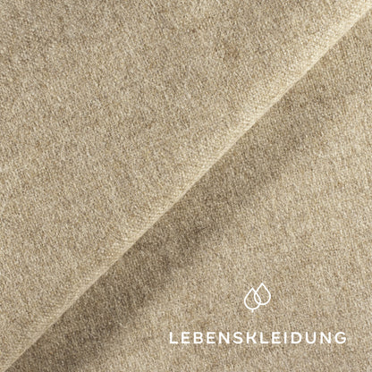 Organic loden made from regional wool - light brown sample