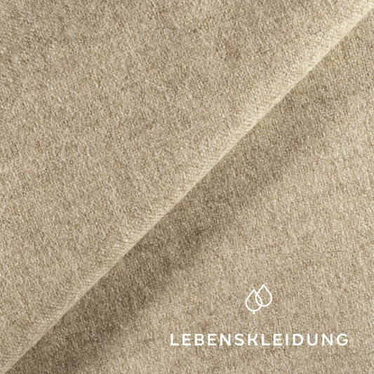 Organic loden made from regional wool - light brown sample