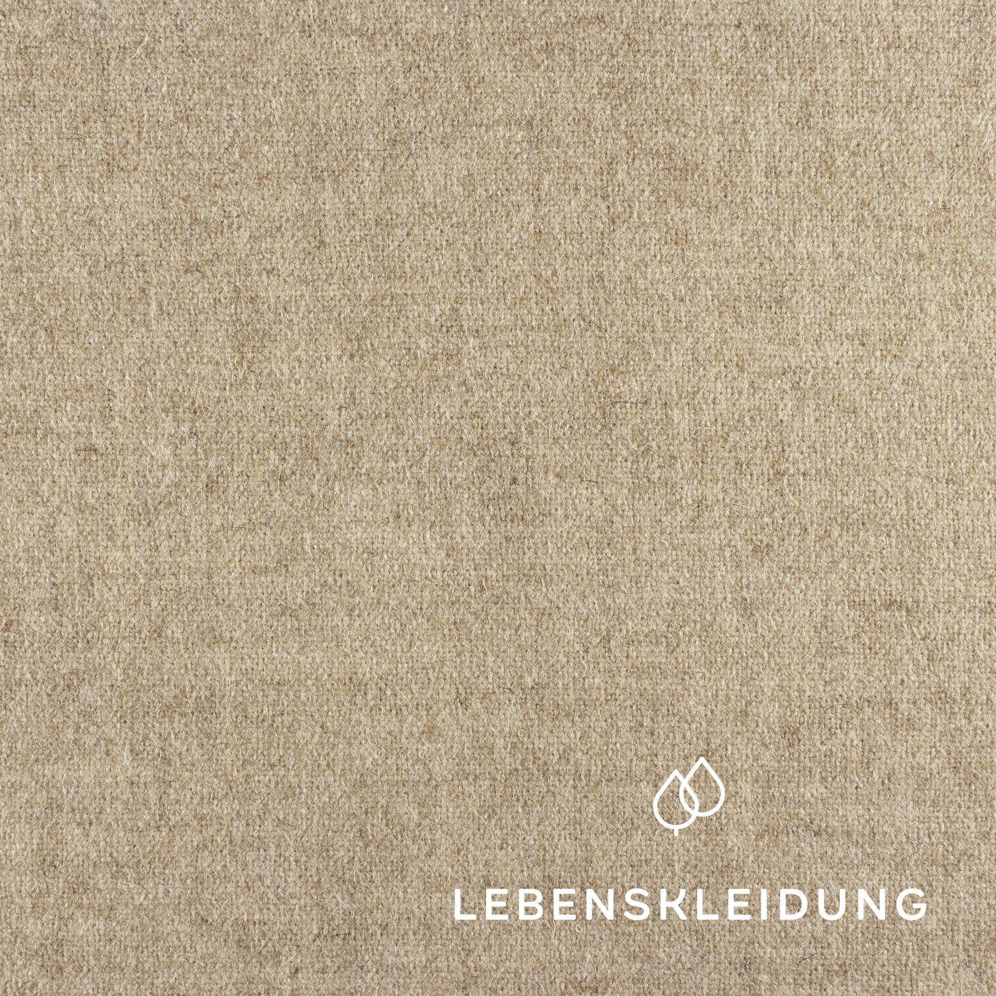Organic loden made from regional wool - light brown sample – Detail view