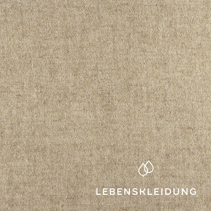 Organic loden made from regional wool - light brown sample – Detail view