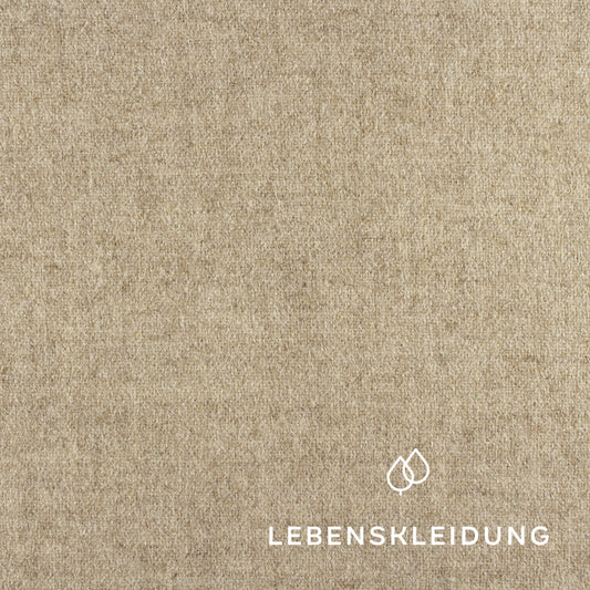 Organic loden made from regional wool - light brown sample – Detail view