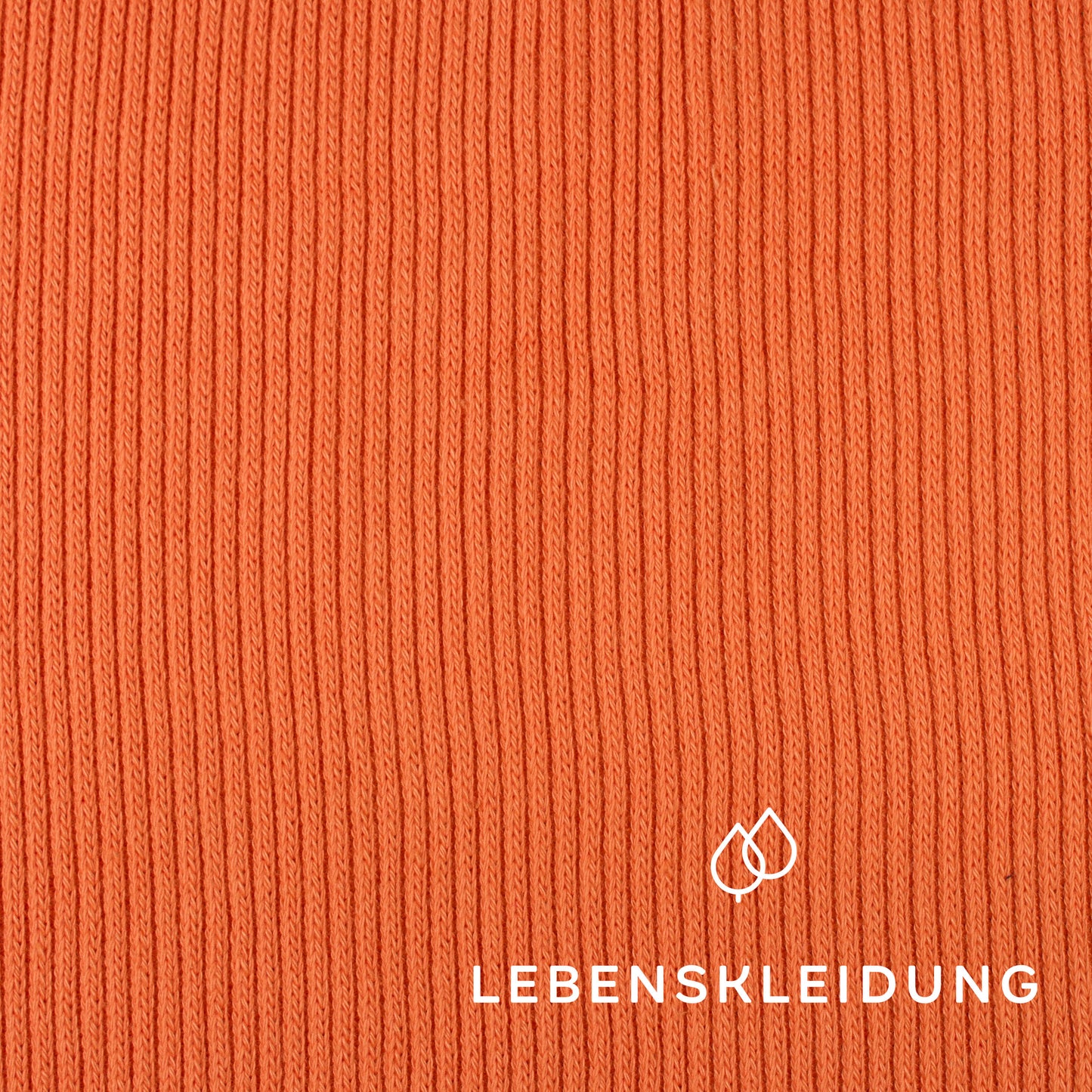 Tricot épais bio - Abricot Coucher de soleil – Vue détaillée