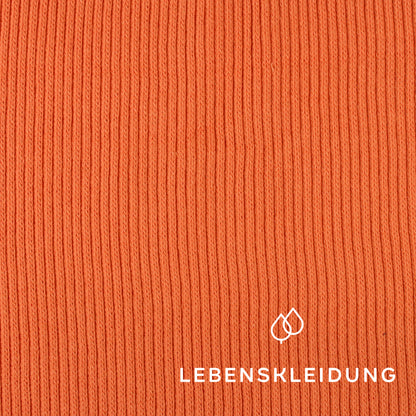 Tricot épais bio - Abricot Coucher de soleil – Vue détaillée