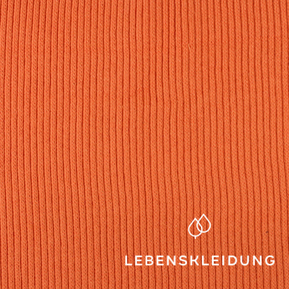 Organic Heavy Knit - Apricot Sunset sample – Detail view