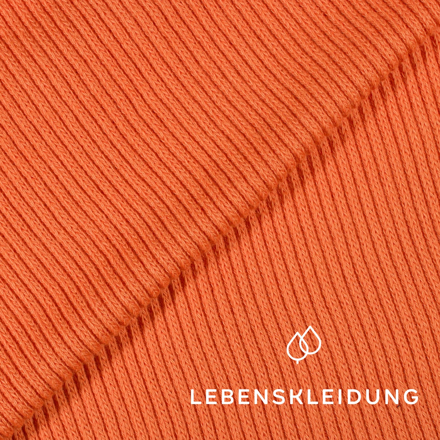 Organic Heavy Knit - Apricot Sunset sample