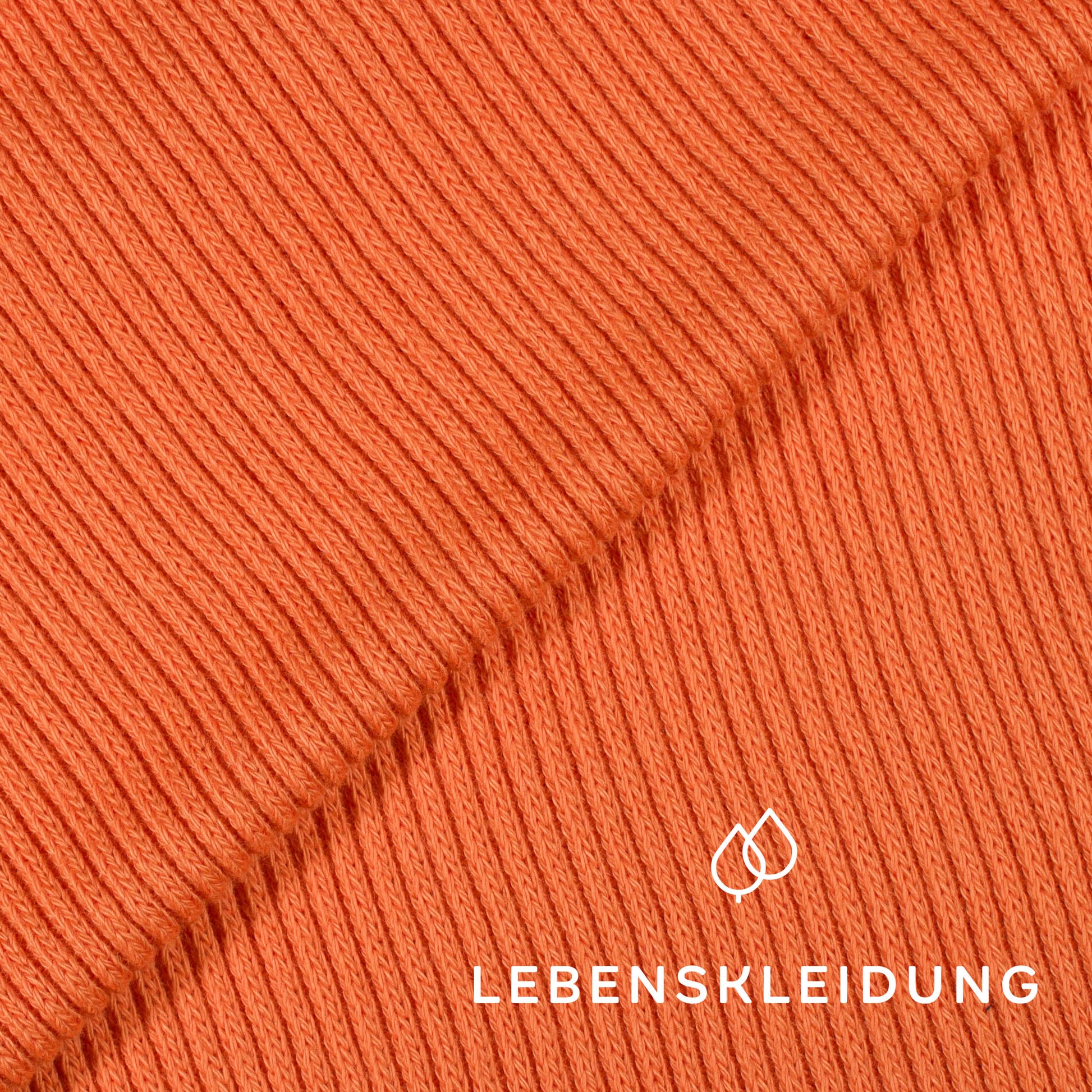 Organic Heavy Knit - Apricot Sunset sample