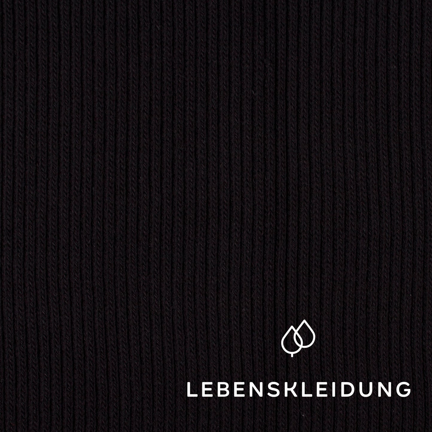Organic Heavy Knit - Black sample – Detail view