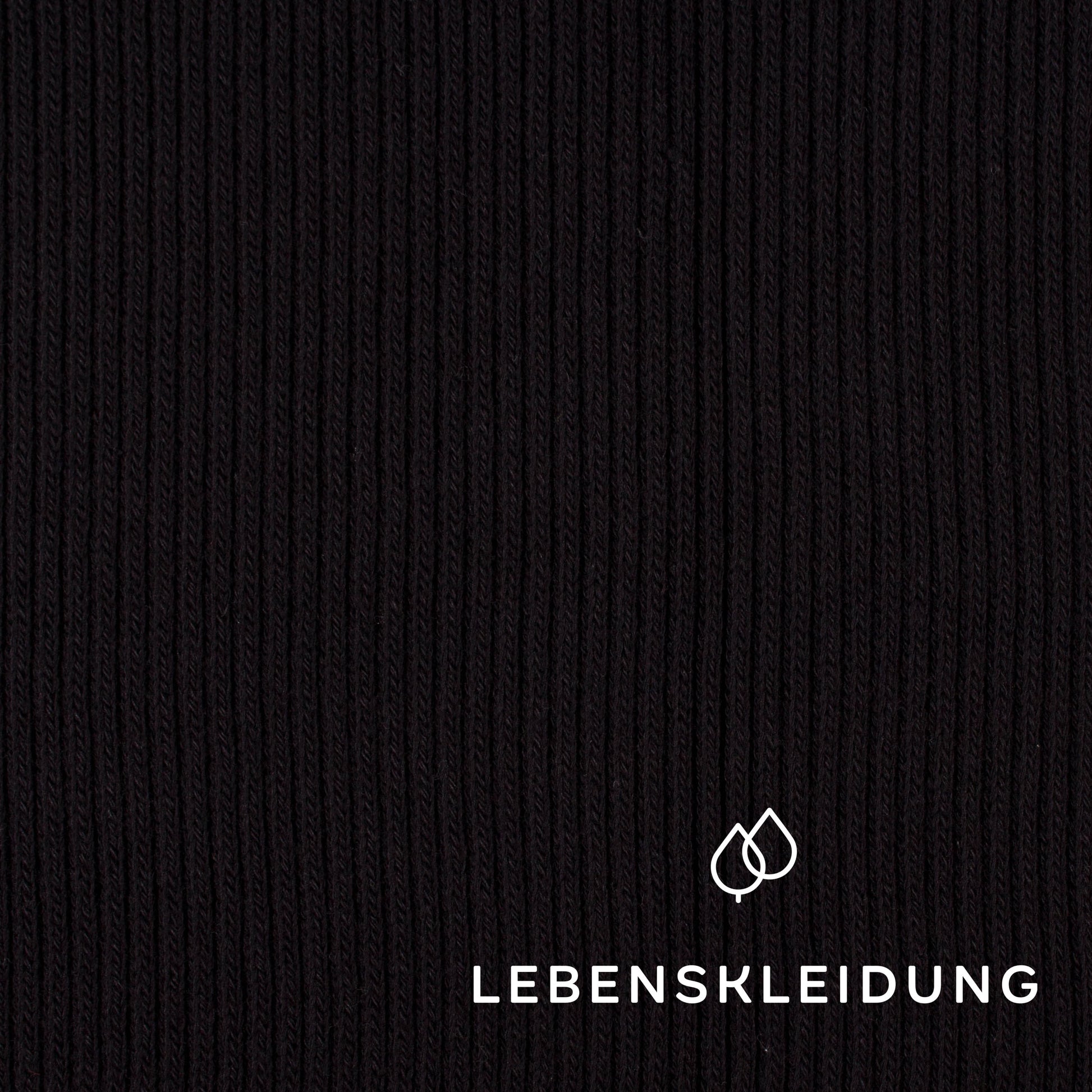 Organic Heavy Knit - Black sample – Detail view