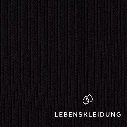 Organic Heavy Knit - Black sample – Detail view