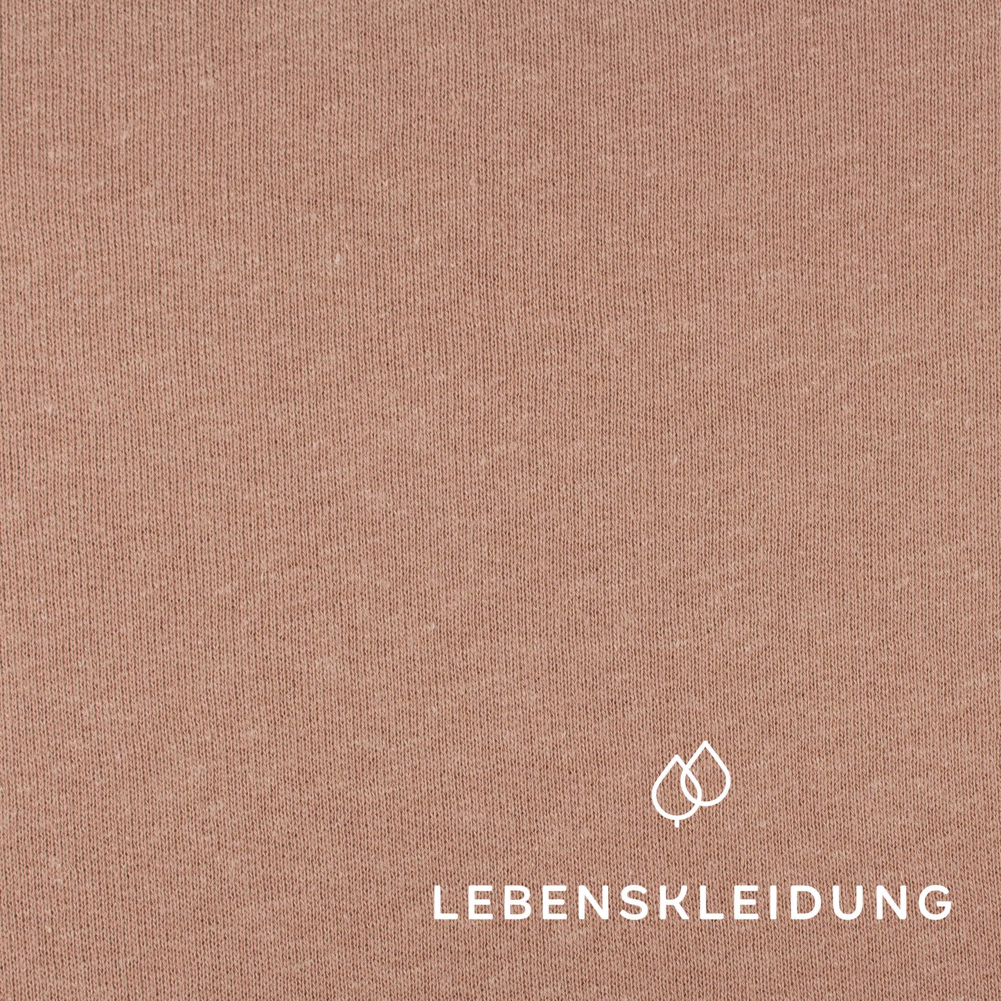 Organic Cotton Hemp Sweat - Dark Taupe sample – Detail view