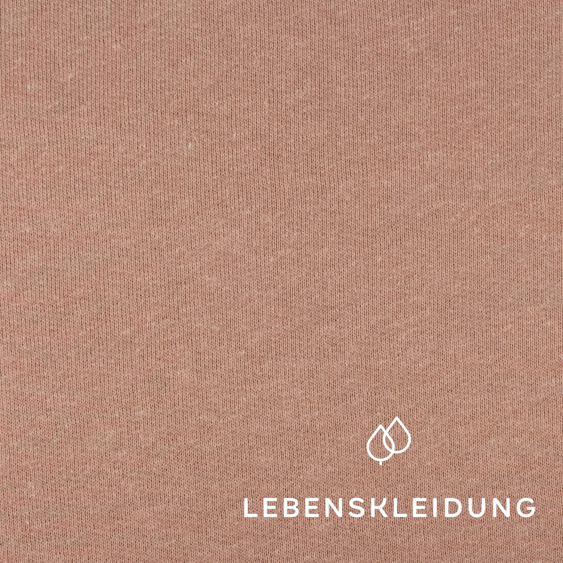 Organic Cotton Hemp Sweat - Dark Taupe sample – Detail view