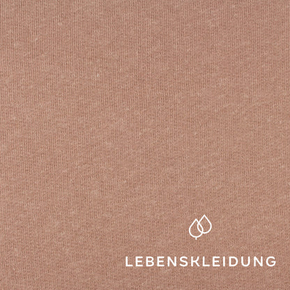 Organic Cotton Hemp Sweat - Dark Taupe sample – Detail view