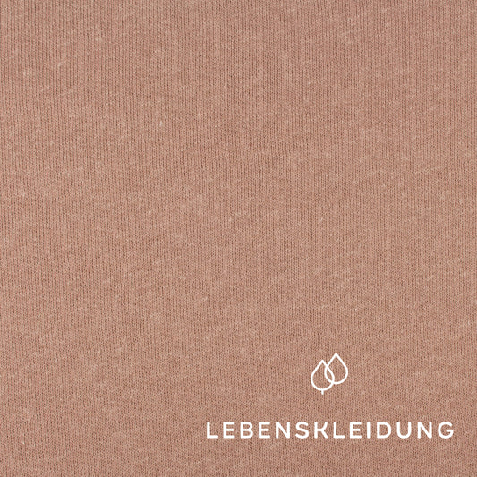 Organic Cotton Hemp Sweat - Dark Taupe sample – Detail view