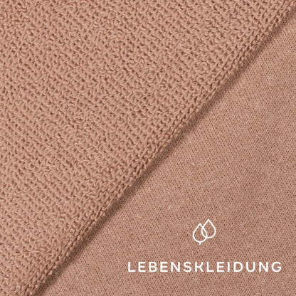 Sweat en coton et chanvre bio - Taupe foncé – Gros plan