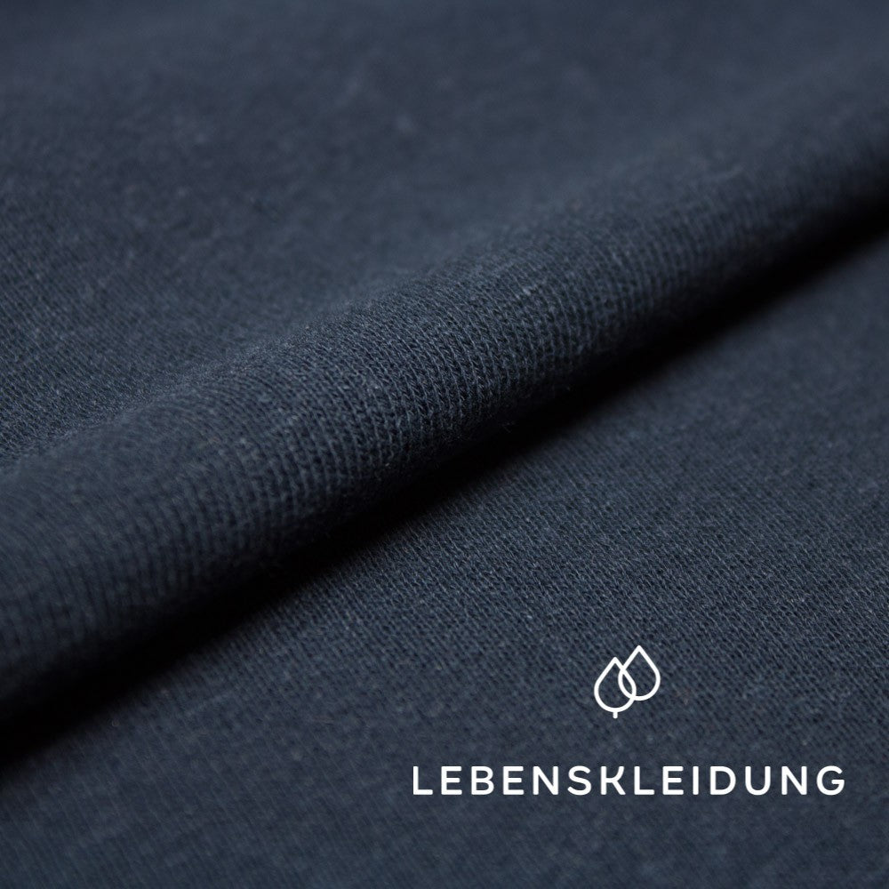 Organic Cotton Hemp Sweat - Navy sample – Detail view