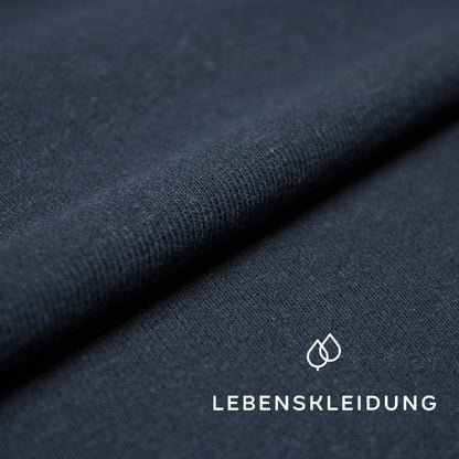 Organic Cotton Hemp Sweat - Navy sample – Detail view