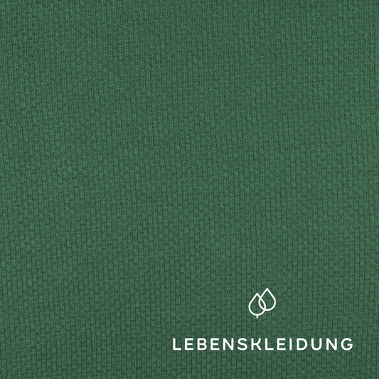 Organic Interlock Doubleface 3D - Green Jacket sample – Detail view