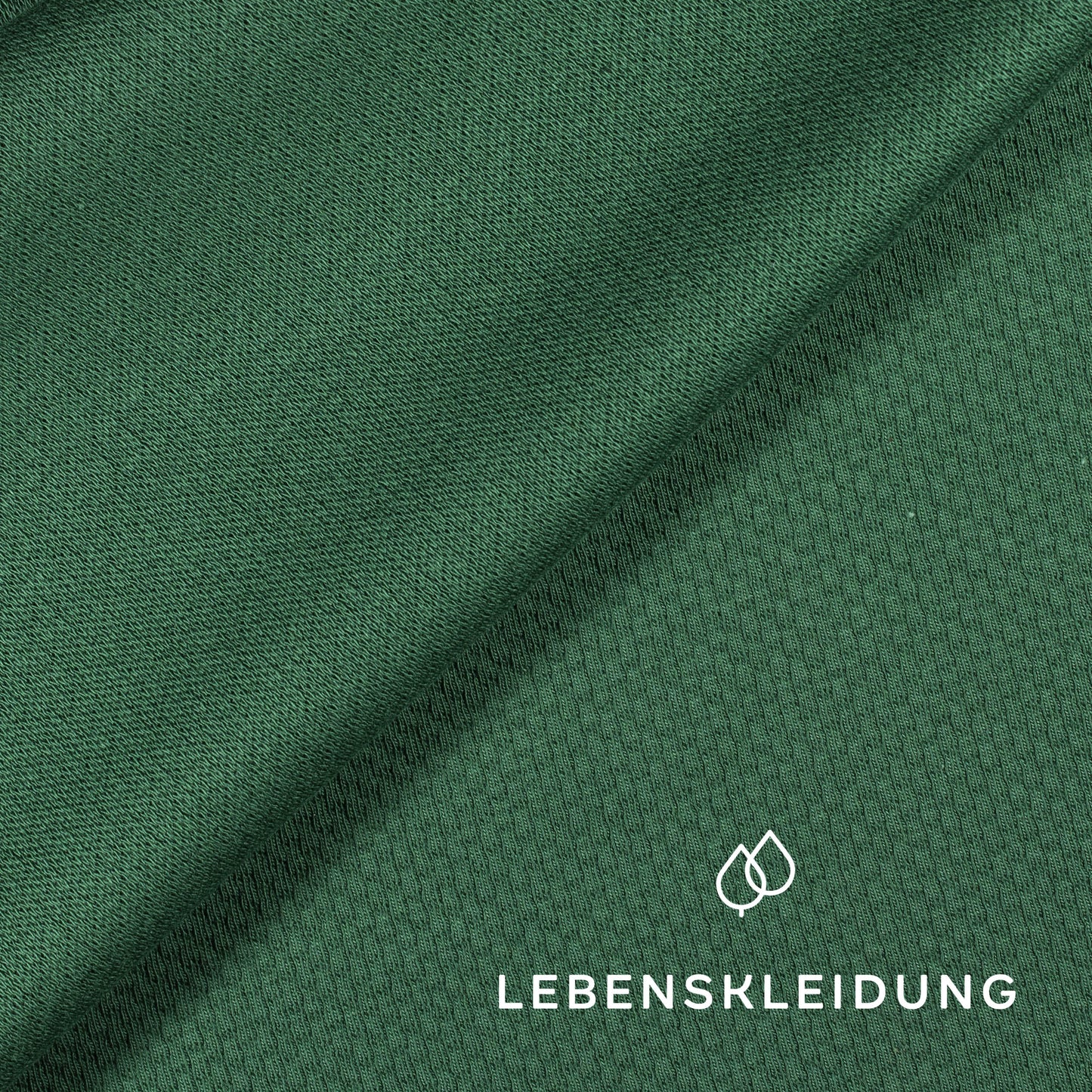 Organic Interlock Doubleface 3D - Green Jacket sample – Close-up
