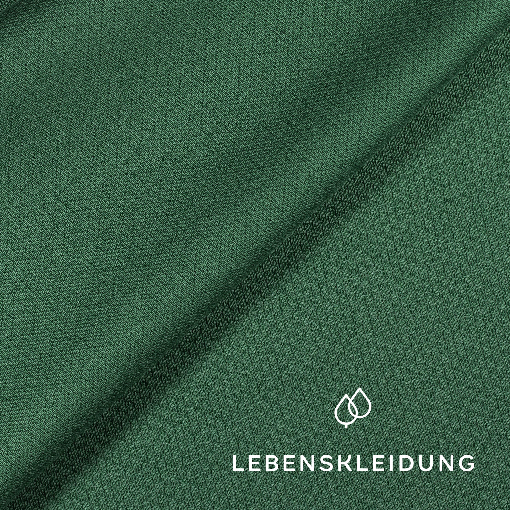 Organic Interlock Doubleface 3D - Green Jacket sample – Close-up