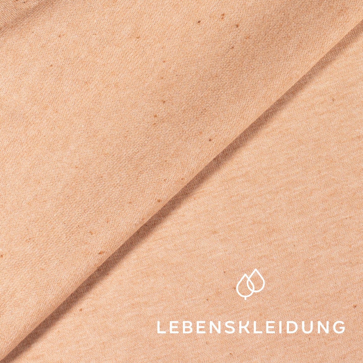 Organic Jersey Color Grown Cotton - White - Color Grown Brown – Detail view