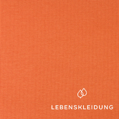 Bio Light Rib - Apricot Sunset – Detailansicht