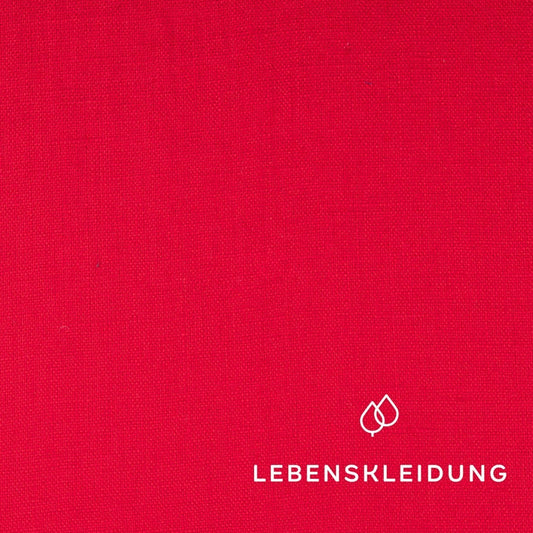 Leinen Stoff - Rot