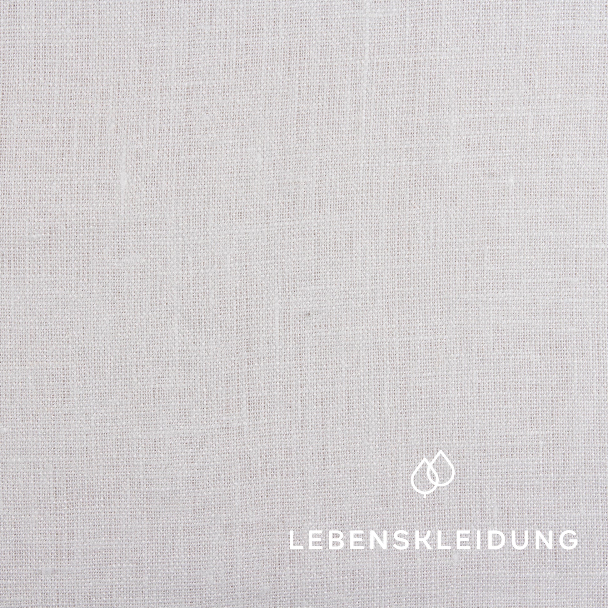 Tissu en lin - Blanc – Gros plan