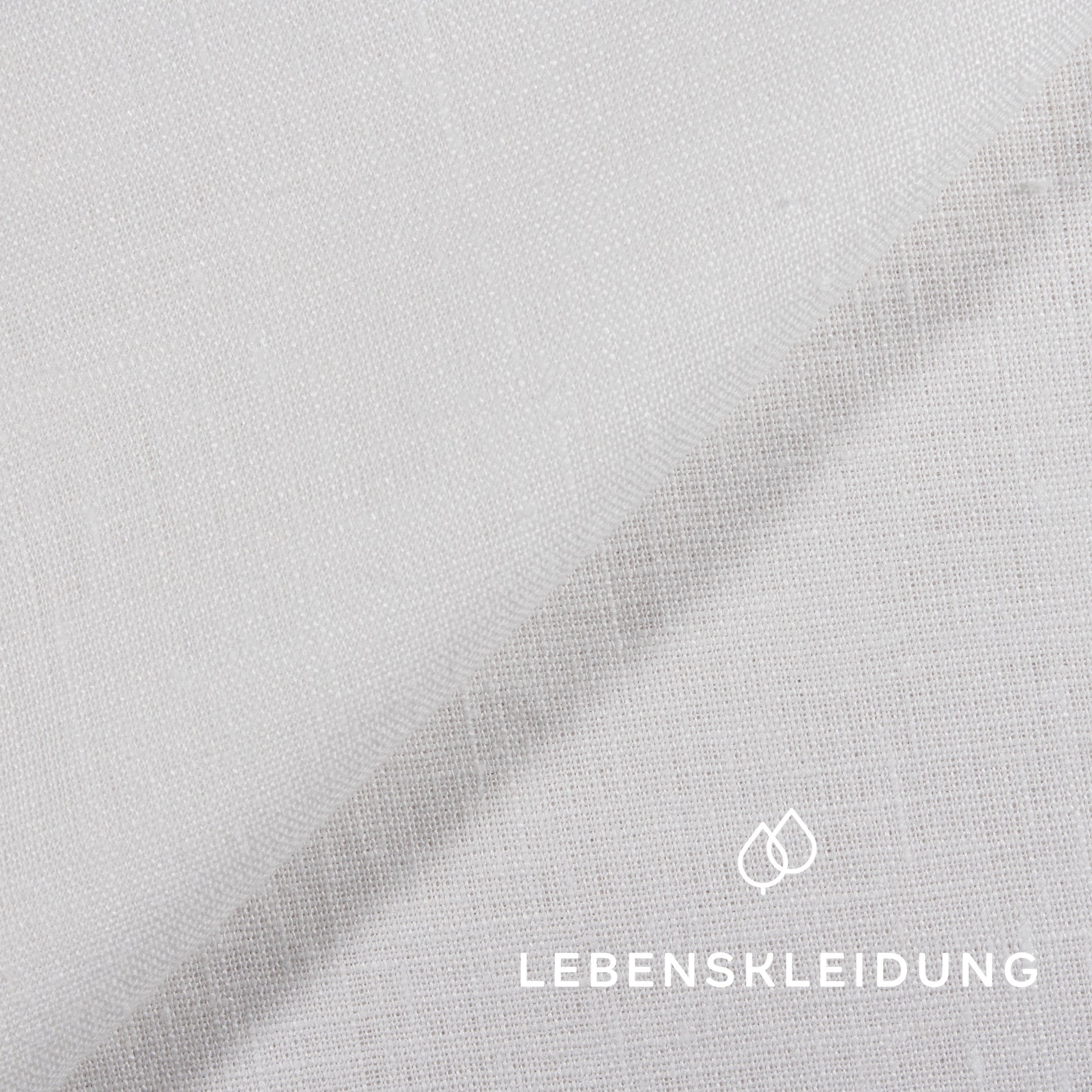 Tissu en lin - Blanc – Vue détaillée