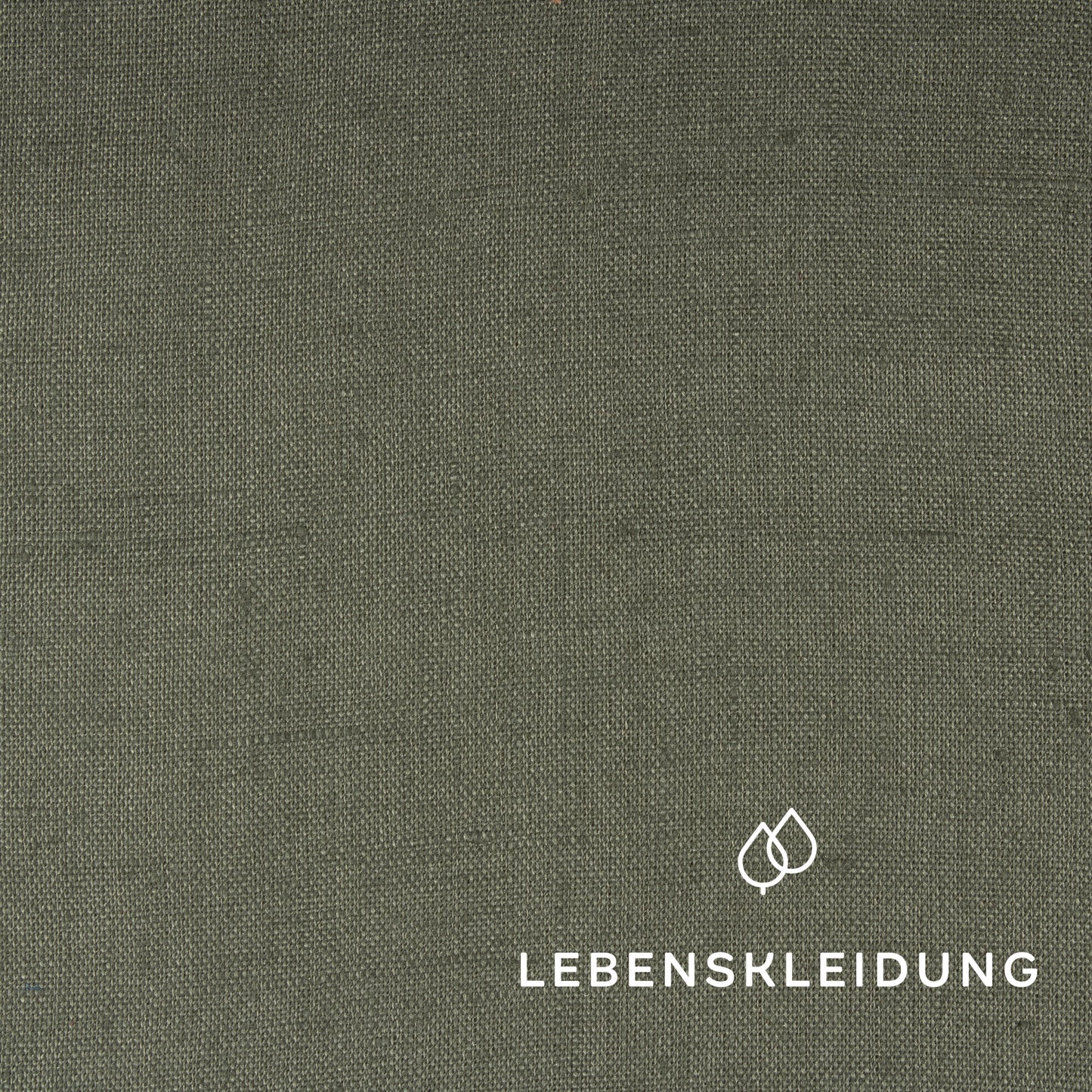 Linen fabric - Khaki sample
