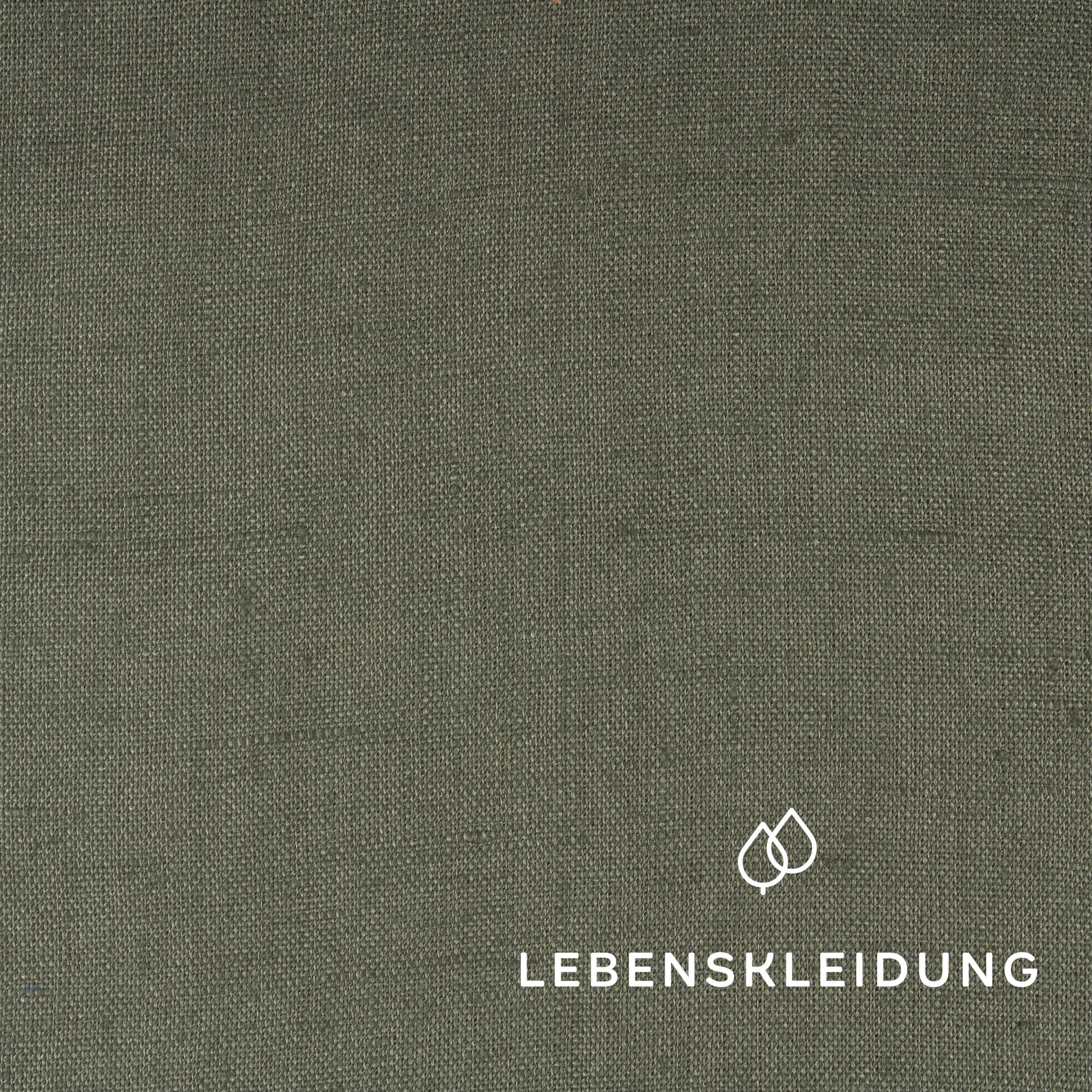 Linen fabric - Khaki sample