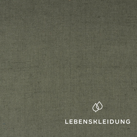 Linen fabric - Khaki sample