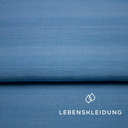 Organic muslin - sky blue sample – Detail view