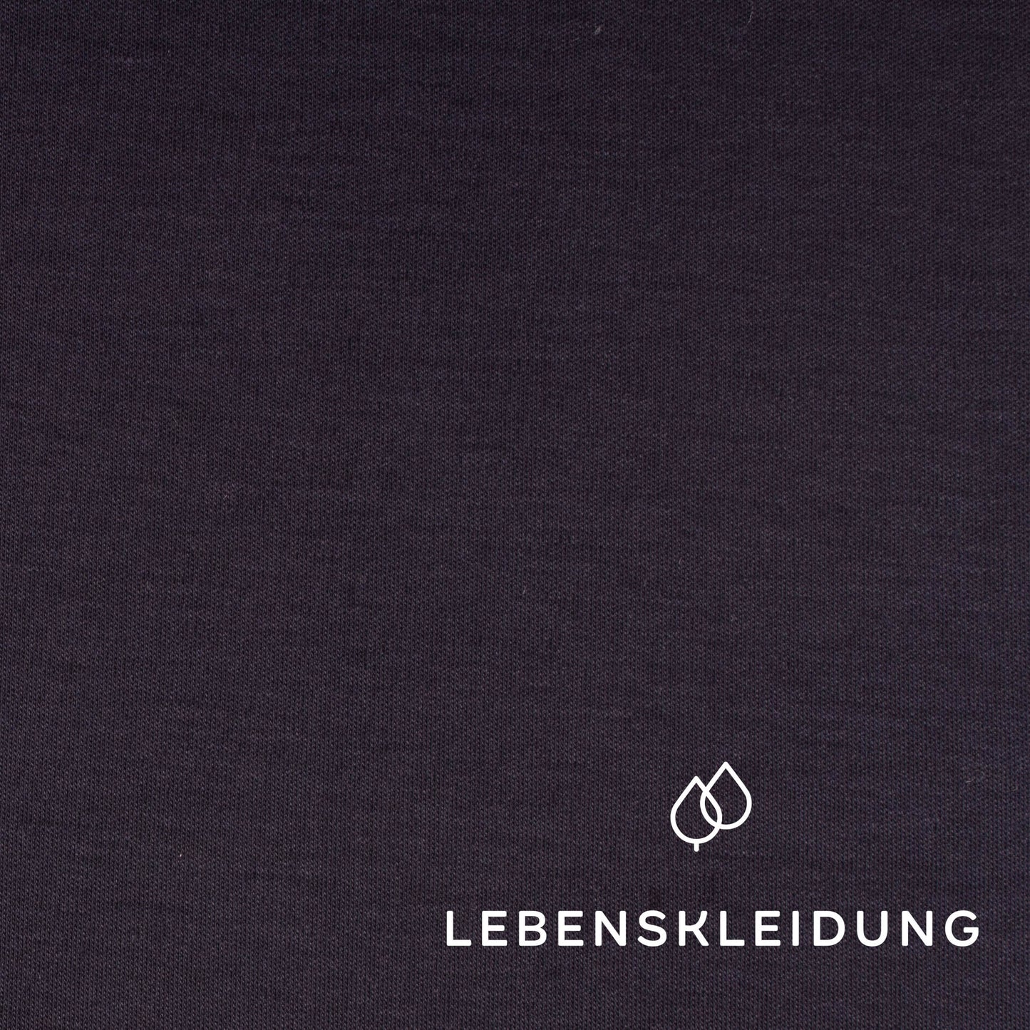 Organic Pima Interlock Fabric - Navy – Detail view