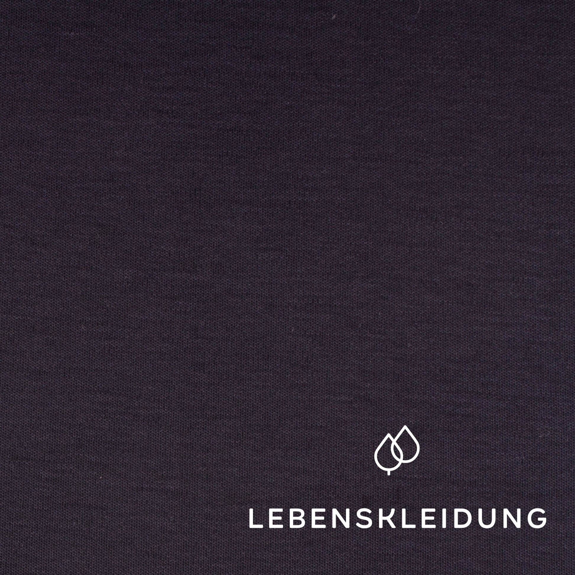 Organic Pima Interlock Fabric - Navy – Detail view