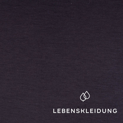 Organic Pima Interlock Fabric - Navy sample – Detail view