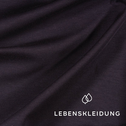 Organic Pima Interlock Fabric - Navy – Close-up