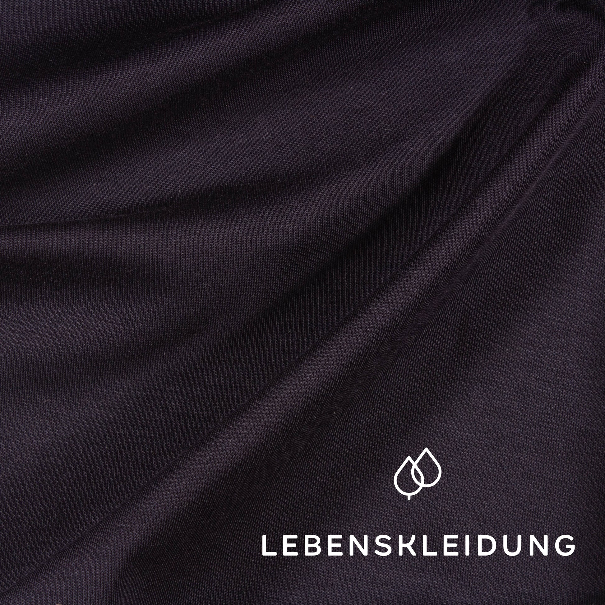 Organic Pima Interlock Fabric - Navy – Close-up