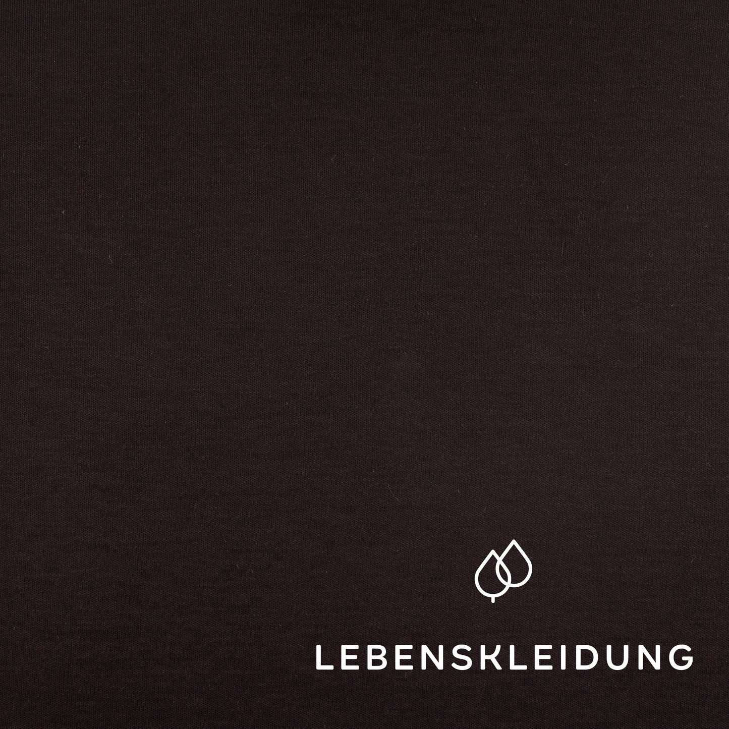 Organic Pima Interlock Fabric - Black – Detail view