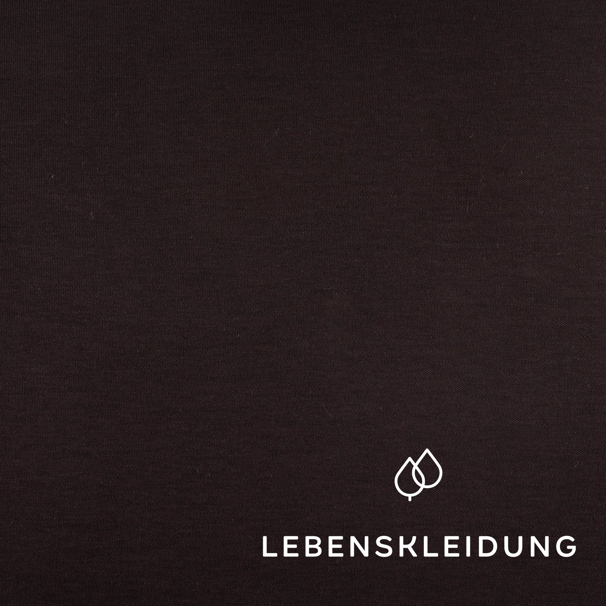 Bio Pima Interlock Stoff - Black Muster – Detailansicht