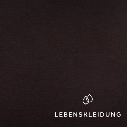 Bio Pima Interlock Stoff - Black Muster – Detailansicht