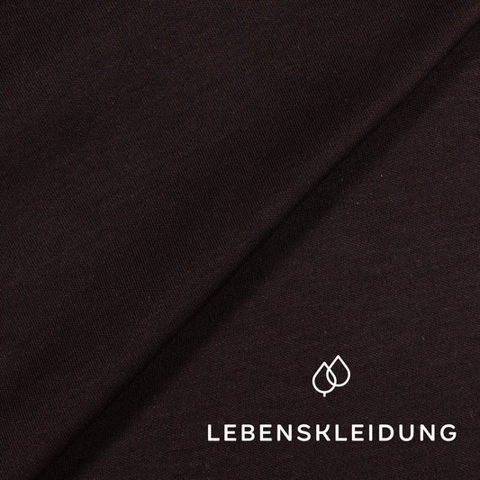 Organic Pima Interlock Fabric - Black sample