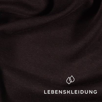 Organic Pima Interlock Fabric - Black – Close-up