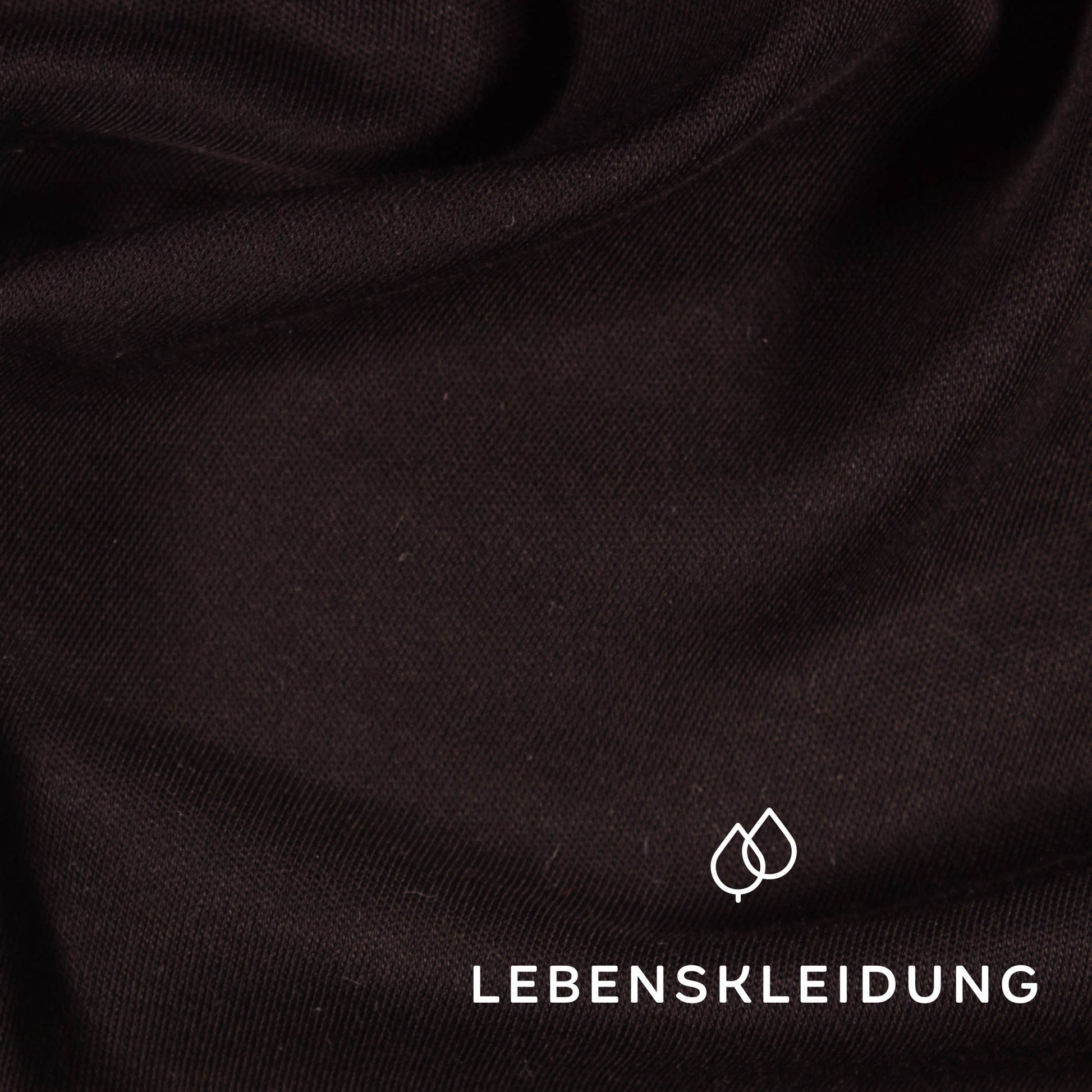 Bio Pima Interlock Stoff - Black Muster – Nahaufnahme