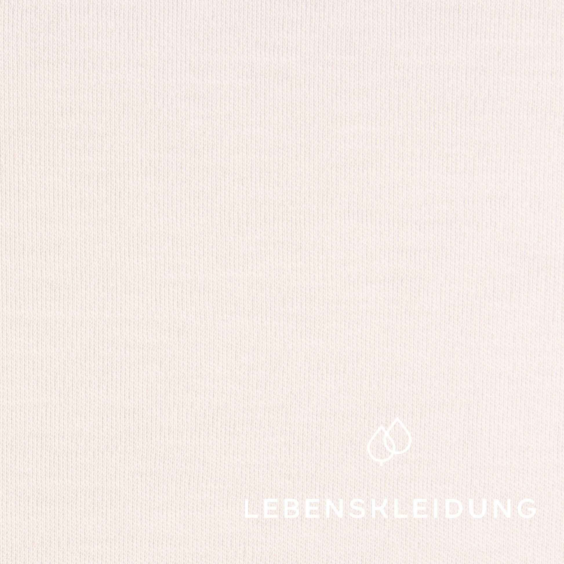 Bio Pima Interlock Stoff - White Muster – Detailansicht
