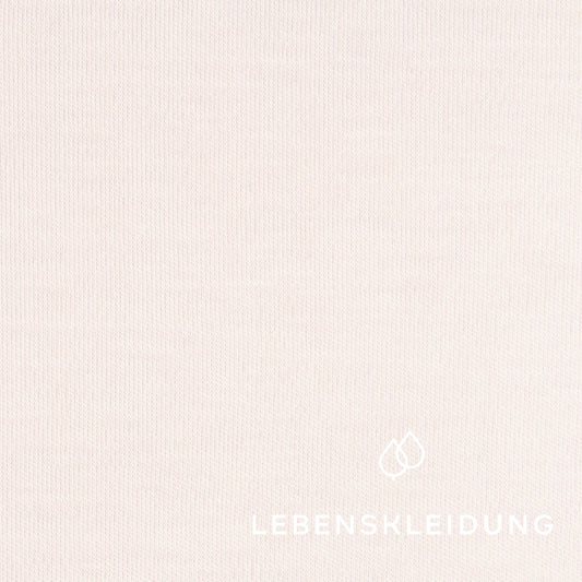 Organic Pima Interlock Fabric - White sample – Detail view